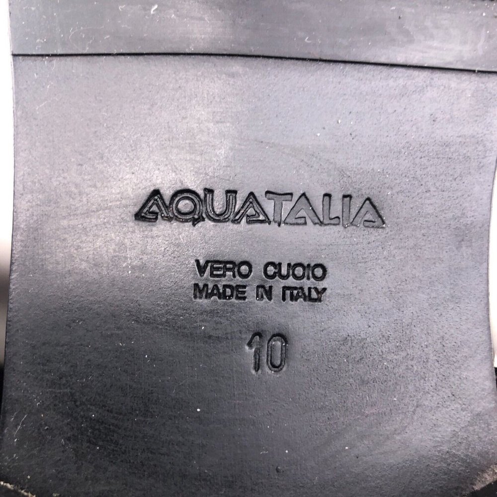 Aquatalia Black Leather Riding Boots 10 - Picture 7 of 11